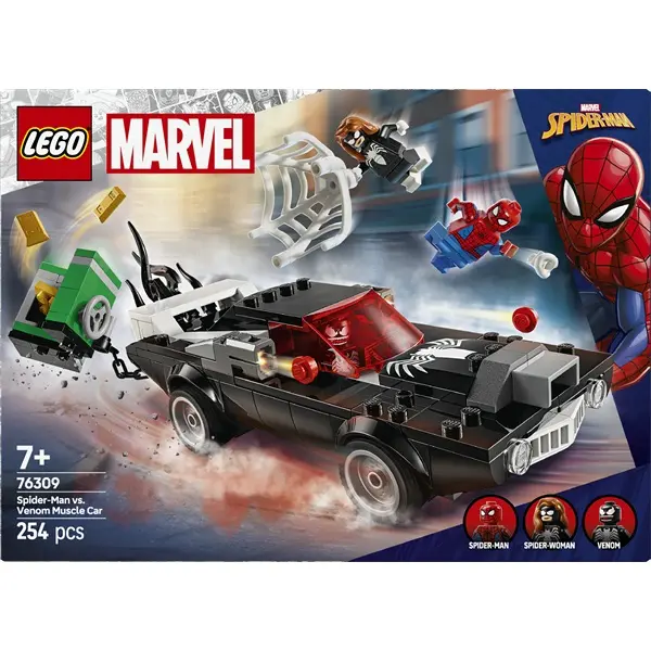 LEGO® | Marvel Pókember vs. Venom sportautója, szett megépíthető játék járművel 76309 – 3. kép