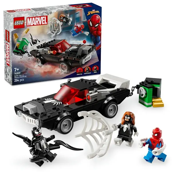 LEGO® | Marvel Pókember vs. Venom sportautója, szett megépíthető játék járművel 76309 – 4. kép