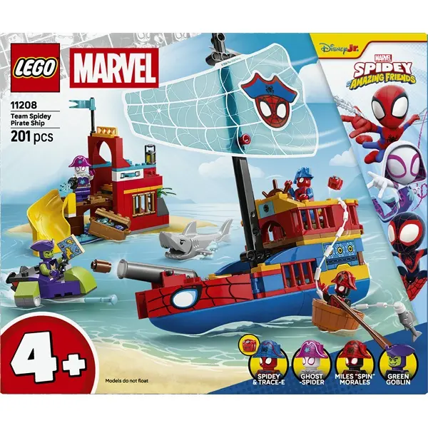 LEGO® | Marvel Póki és csodálatos barátai A pókcsapat kalózhajója 11208 – 3. kép