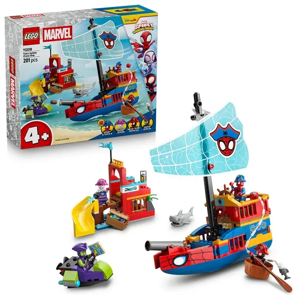 LEGO® | Marvel Póki és csodálatos barátai A pókcsapat kalózhajója 11208 – 4. kép