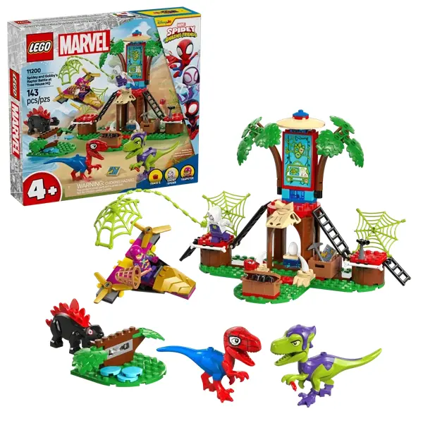 LEGO® | Marvel Póki és csodálatos barátai Pókember és Gobby raptorcsatája a lombház főhadiszálláson 11200 – 2. kép