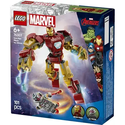 LEGO® | Marvel Vasember robot vs. Ultron, megépíthető szuperhősfigurát tartalmazó játékkészlet 76307 – 2. kép