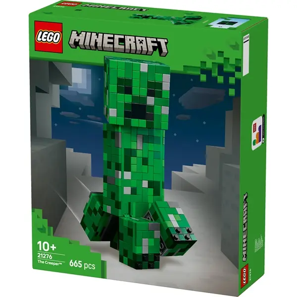 LEGO® Minecraft® A Creeper™, videójátékon alapuló dekoráció, és akciófigurát rejtő építőjáték 21276 – 2. kép