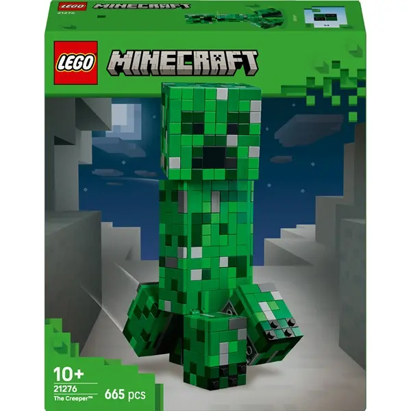 LEGO® Minecraft® A Creeper™, videójátékon alapuló dekoráció, és akciófigurát rejtő építőjáték 21276 – 3. kép