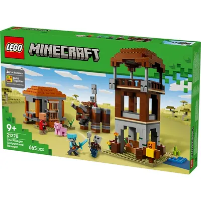 LEGO® Minecraft® A Fosztogató őrtorony és a Romboló, gamer építőjáték és ajándék 21278 – 2. kép