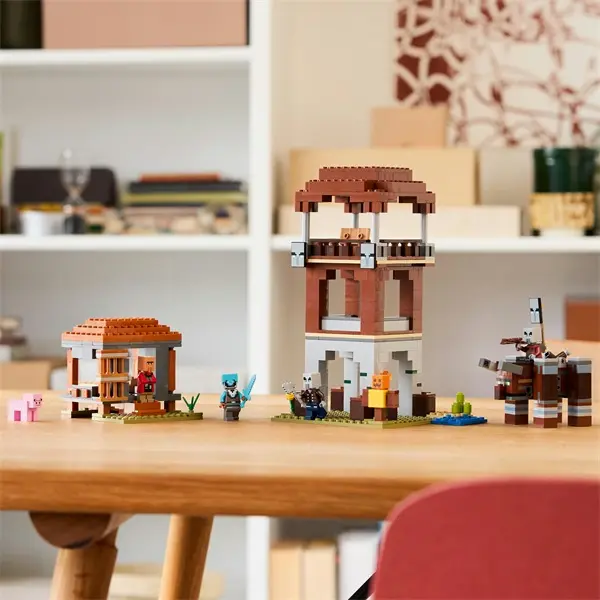LEGO® Minecraft® A Fosztogató őrtorony és a Romboló, gamer építőjáték és ajándék 21278 – 6. kép