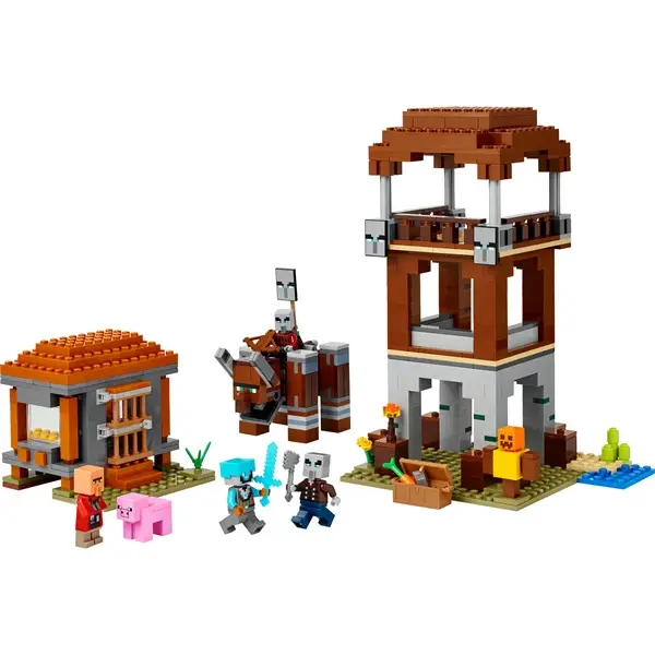 LEGO® Minecraft® A Fosztogató őrtorony és a Romboló, gamer építőjáték és ajándék 21278 – 7. kép