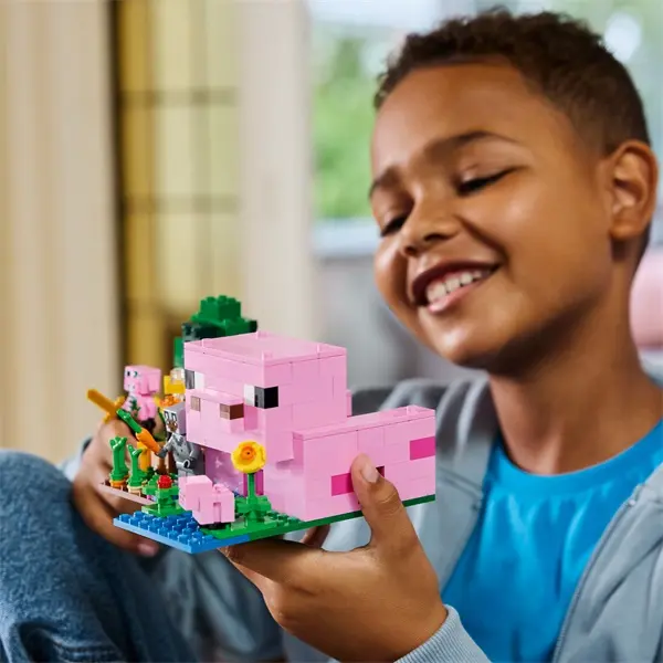 LEGO® Minecraft® A kismalac háza, állatos gamer-építőjáték gyerekeknek 21268 – 6. kép