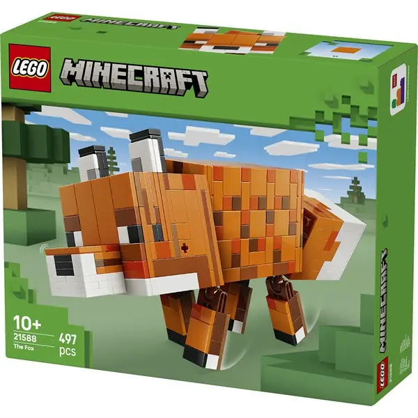 LEGO® Minecraft® A róka, gaming dekoráció és ajándék játék 21588