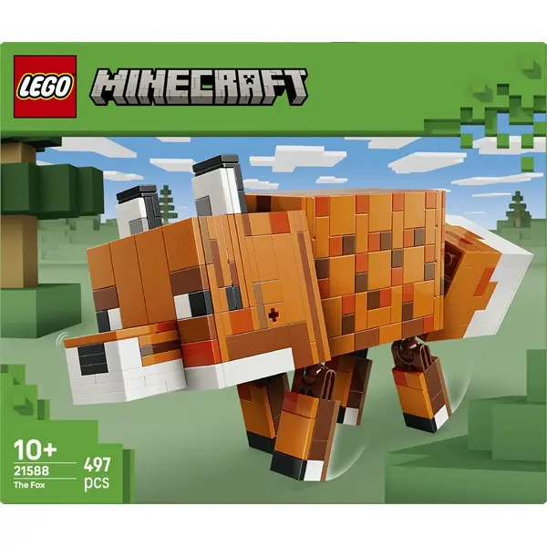 LEGO® Minecraft® A róka, gaming dekoráció és ajándék játék 21588 – 2. kép