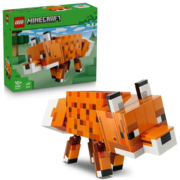 LEGO® Minecraft® A róka, gaming dekoráció és ajándék játék 21588 – 3. kép