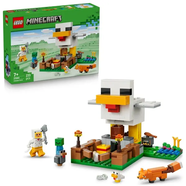 LEGO® Minecraft® Csirkefarm – Gaming építőjáték 21585 – 4. kép