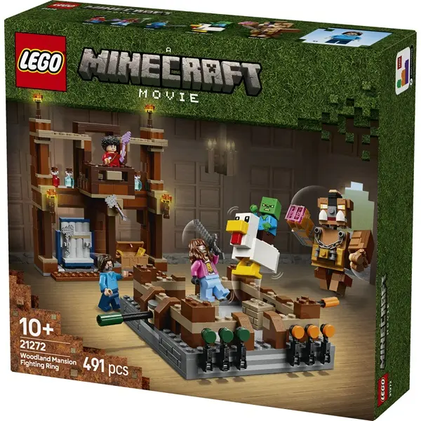 LEGO® Minecraft® Küzdőtér az erdei háznál, gamerjáték mobfigurákkal 21272 – 2. kép