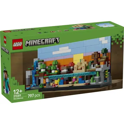 LEGO® Minecraft® Minibiomok, művészi gaming építőkészlet 21589