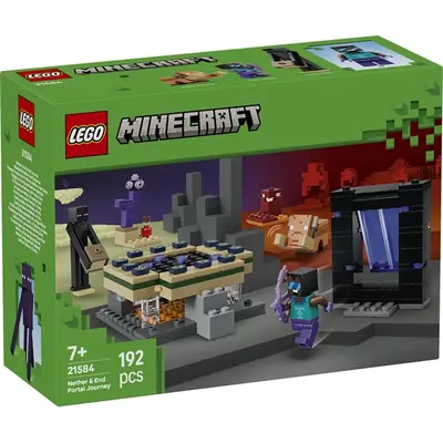 LEGO® Minecraft® Utazás az Alvilág kapujához és a Végportálhoz, gamerjáték 21584