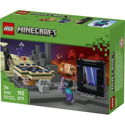 LEGO® Minecraft® Utazás az Alvilág kapujához és a Végportálhoz, gamerjáték 21584 – 2. kép
