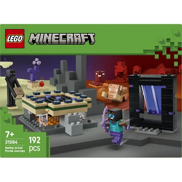 LEGO® Minecraft® Utazás az Alvilág kapujához és a Végportálhoz, gamerjáték 21584 – 3. kép