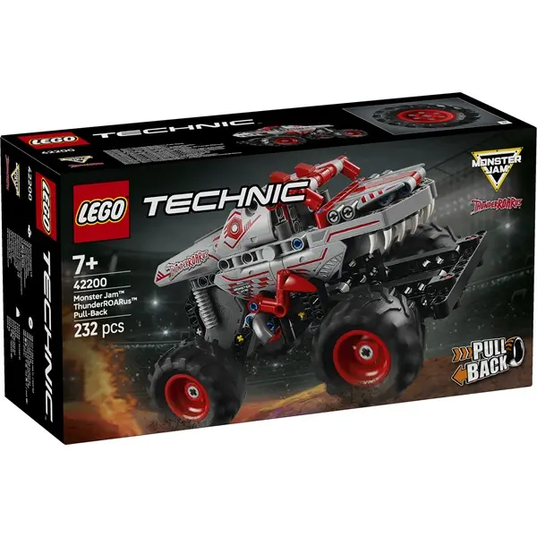 LEGO® Monster Jam™ ThunderROARus™ hátrahúzhatós játék autó 42200