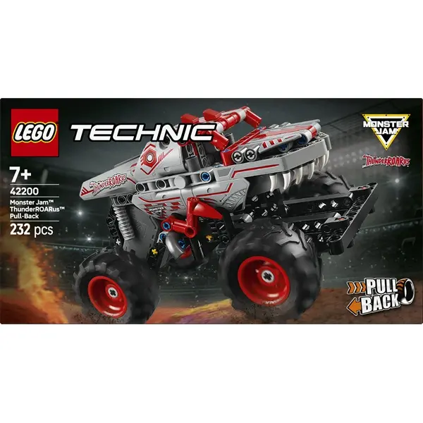 LEGO® Monster Jam™ ThunderROARus™ hátrahúzhatós játék autó 42200 – 3. kép