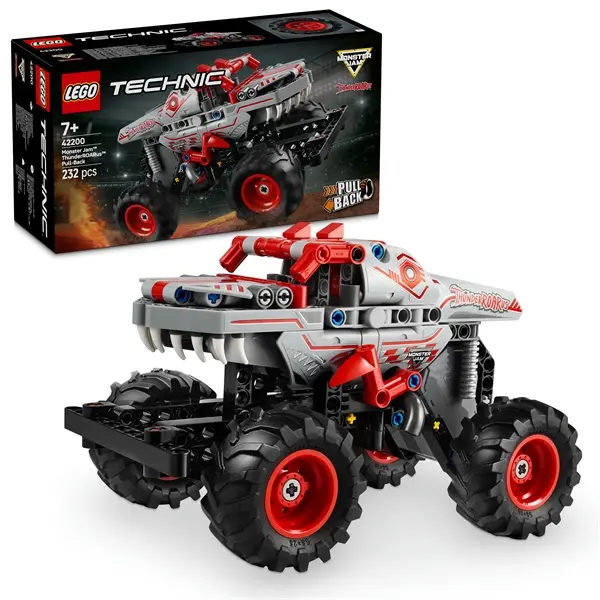 LEGO® Monster Jam™ ThunderROARus™ hátrahúzhatós játék autó 42200 – 4. kép