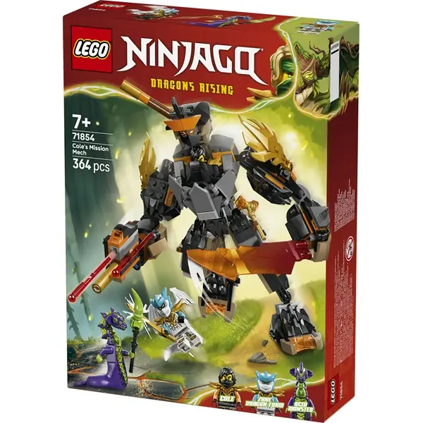 LEGO® NINJAGO® Cole akciórobotja és Sárkány Zane – Játékok 71854 – 2. kép
