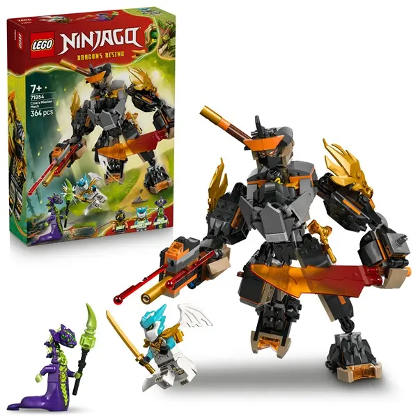 LEGO® NINJAGO® Cole akciórobotja és Sárkány Zane – Játékok 71854 – 4. kép