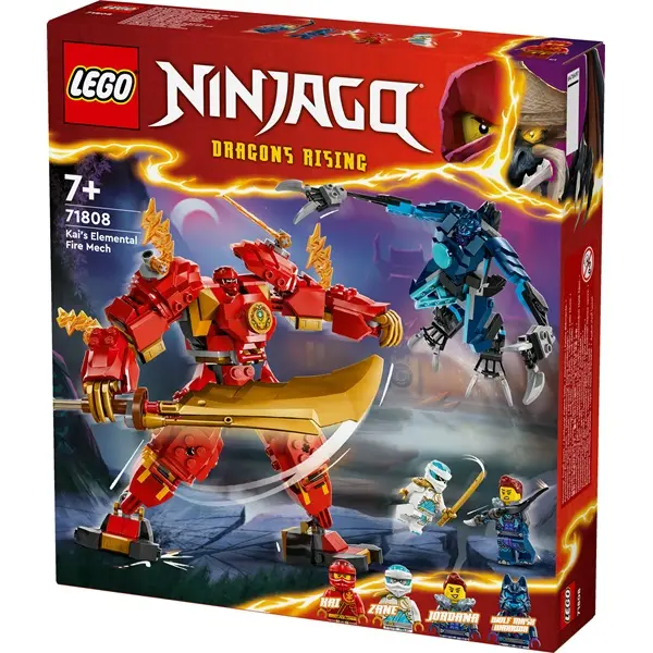 LEGO® NINJAGO® Kai elemi tűzrobotja játék 71808 – 2. kép