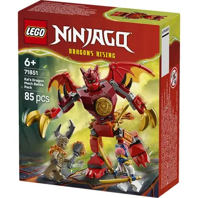 LEGO® NINJAGO® Kai sárkánypáncélja, harci csomag, Robotos játék 71851 – 2. kép