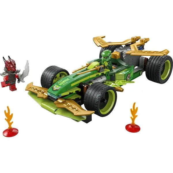 LEGO® NINJAGO® Lloyd hátrahúzhatós versenyautója, történetmesélős játékszett 71828 – 7. kép