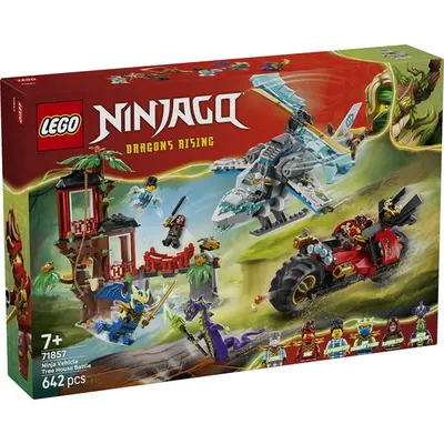 LEGO® NINJAGO® Nindzsajárművek csatája a lombháznál játékkészlet 71857