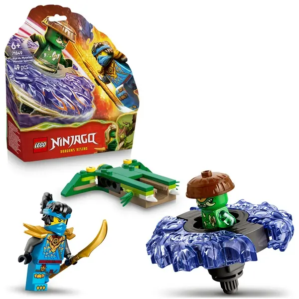 LEGO® NINJAGO® Nya egy mutáns szörny pörgettyűje ellen játék 71849 – 4. kép