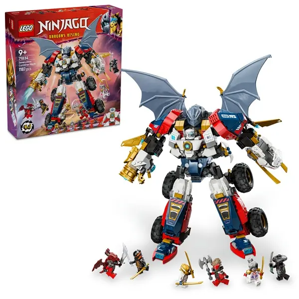 LEGO® NINJAGO® Zane kombinálható ultra robotja, 4 az 1-ben játék építőszett 71834 – 4. kép