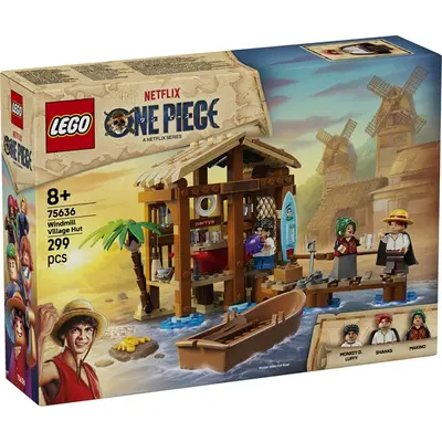 LEGO® ONE PIECE Kunyhó Szélmalomfaluban, építőkészlet 75636