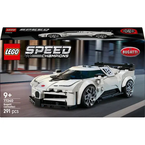 LEGO® Speed Champions Bugatti Centodieci hiper sportautó, játék 77240 – 3. kép