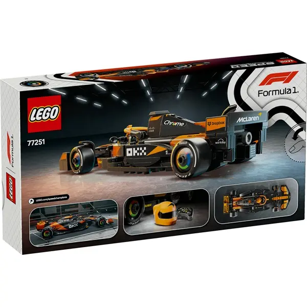 LEGO® Speed Champions McLaren F1® Team MCL38 versenyautó, járműszett 77251 – 4. kép