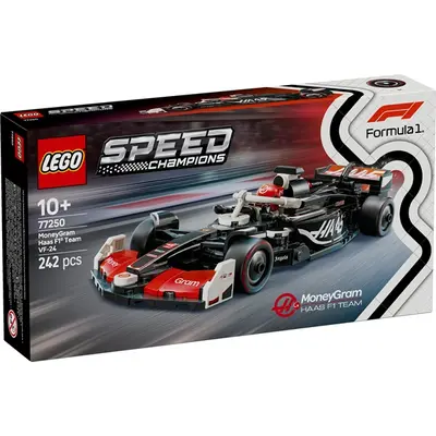 LEGO® Speed Champions MoneyGram Haas F1® Team VF-24 versenyautó, játék jármű 77250