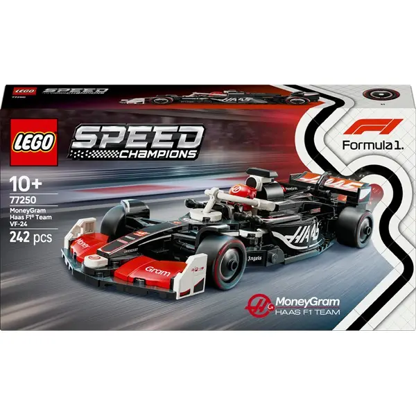 LEGO® Speed Champions MoneyGram Haas F1® Team VF-24 versenyautó, játék jármű 77250 – 3. kép