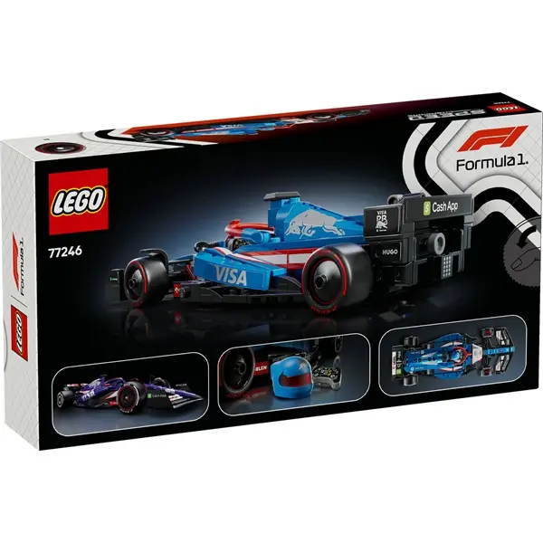 LEGO® Speed Champions Visa Cash App RB VCARB 01 F1® versenyautó, járműszett 77246 – 4. kép