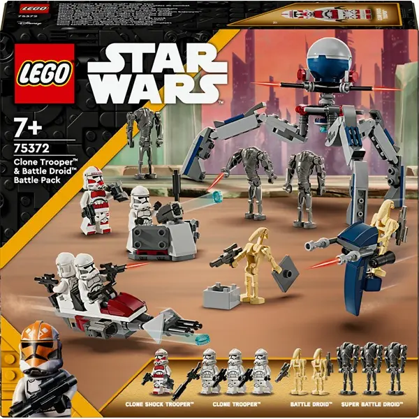 LEGO® Star Wars™ Klónkatona™ és harci droid™ harci csomag 75372 – 3. kép