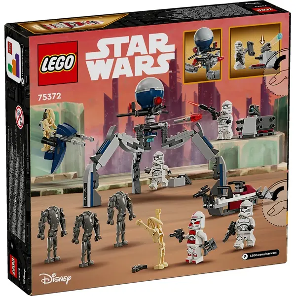 LEGO® Star Wars™ Klónkatona™ és harci droid™ harci csomag 75372 – 4. kép