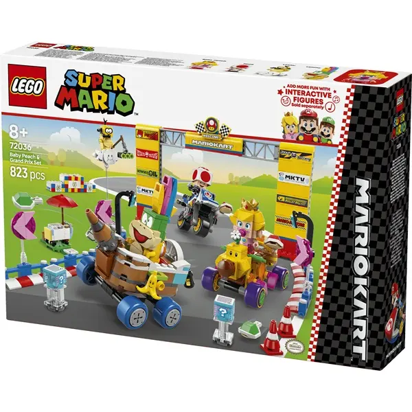 LEGO® Super Mario™ Mario Kart™ – Baby Peach és a Grand Prix szett, versenyzős játék 72036 – 2. kép