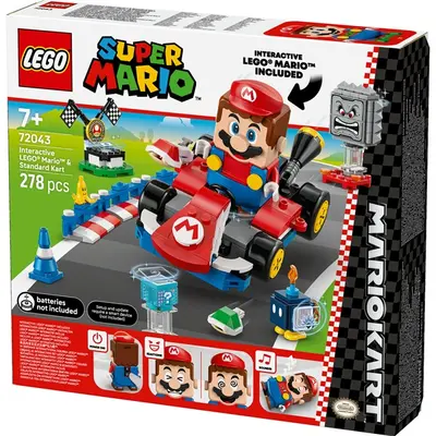 LEGO® Super Mario™ Mario Kart™ – Interaktív LEGO® Mario™ és Standard Kart 72043 – 2. kép