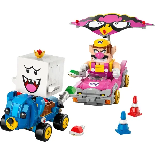 LEGO® Super Mario™ Mario Kart™ – Wario és King Boo figurák, plusz 2 gokart 72038 – 7. kép
