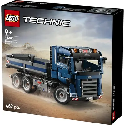 LEGO® Technic Billenőplatós teherautó, kék színű, játék építőipari munkagépet tartalmazó szett 42203 – 2. kép