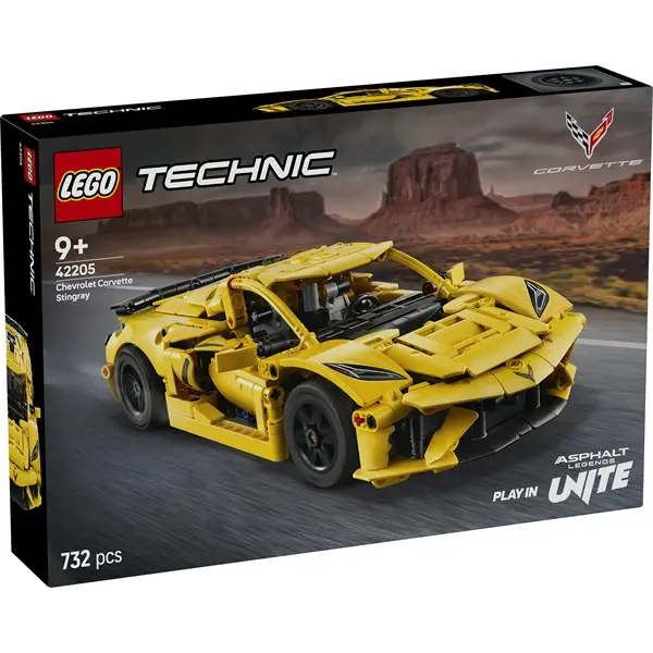 LEGO® Technic Chevrolet Corvette Stingray, autómodell-készlet, járműves játék 42205