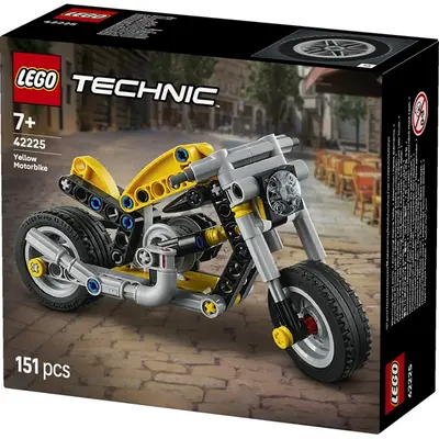 LEGO® Technic Sárga motorkerékpár játéképítő-készlet 42225 – 2. kép