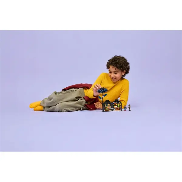 LEGO® Wednesday Fekete dália, halloweeni ajándék, művirág szobadekoráció – 5. kép