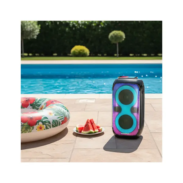 BLAUPUNKT PB60X Bluetooth Party MDF hangszóró, AUX, LED világítás, 120W, Fekete – 3. kép