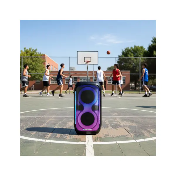 BLAUPUNKT PB60X Bluetooth Party MDF hangszóró, AUX, LED világítás, 120W, Fekete – 5. kép