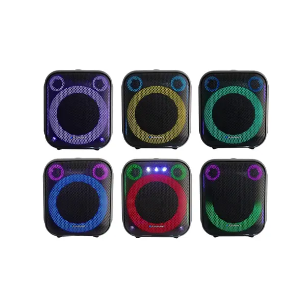 BLAUPUNKT PB6LED Hordozható Bluetooth hangszóró, LED, Karaoke, Fekete (RTVBLAS033) – 4. kép